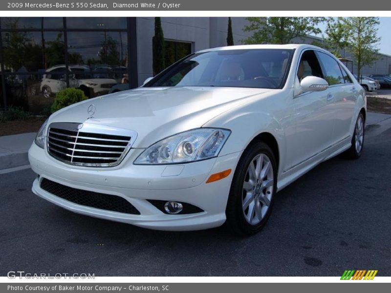Diamond White / Oyster 2009 Mercedes-Benz S 550 Sedan
