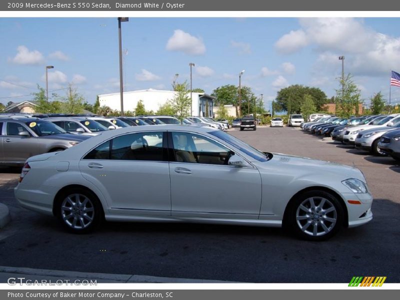Diamond White / Oyster 2009 Mercedes-Benz S 550 Sedan
