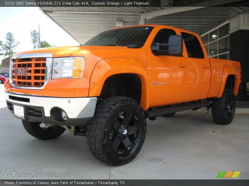 Custom Orange / Light Titanium 2010 GMC Sierra 2500HD Z71 Crew Cab 4x4