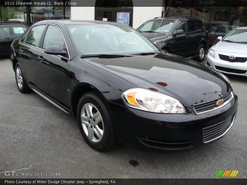 Black / Gray 2010 Chevrolet Impala LS