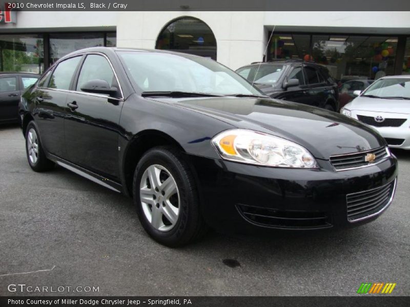 Black / Gray 2010 Chevrolet Impala LS