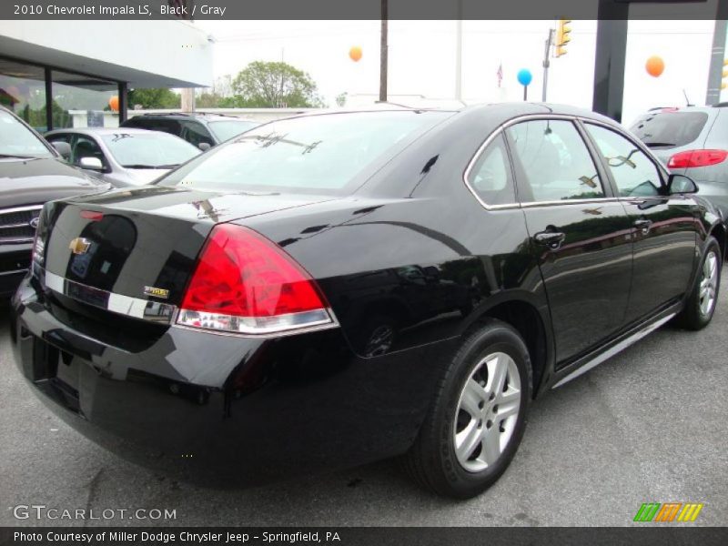 Black / Gray 2010 Chevrolet Impala LS