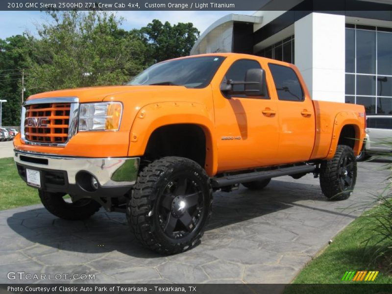 Custom Orange / Light Titanium 2010 GMC Sierra 2500HD Z71 Crew Cab 4x4