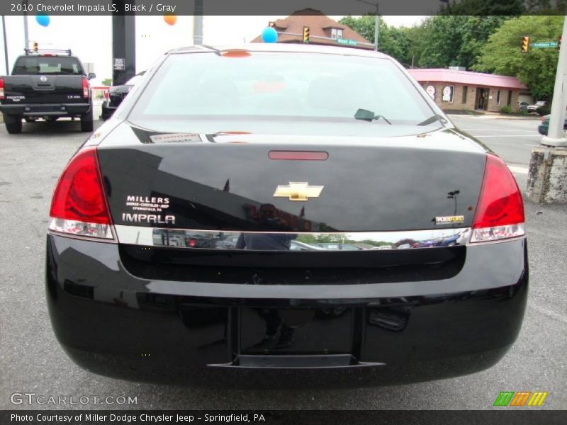 Black / Gray 2010 Chevrolet Impala LS
