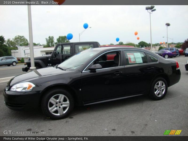 Black / Gray 2010 Chevrolet Impala LS