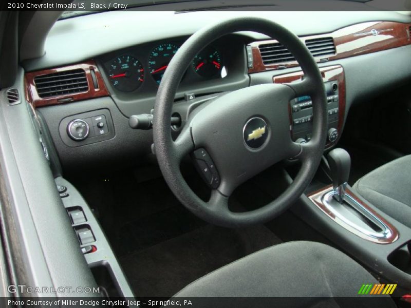 Black / Gray 2010 Chevrolet Impala LS