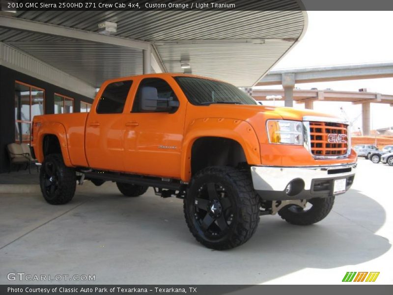 Custom Orange / Light Titanium 2010 GMC Sierra 2500HD Z71 Crew Cab 4x4