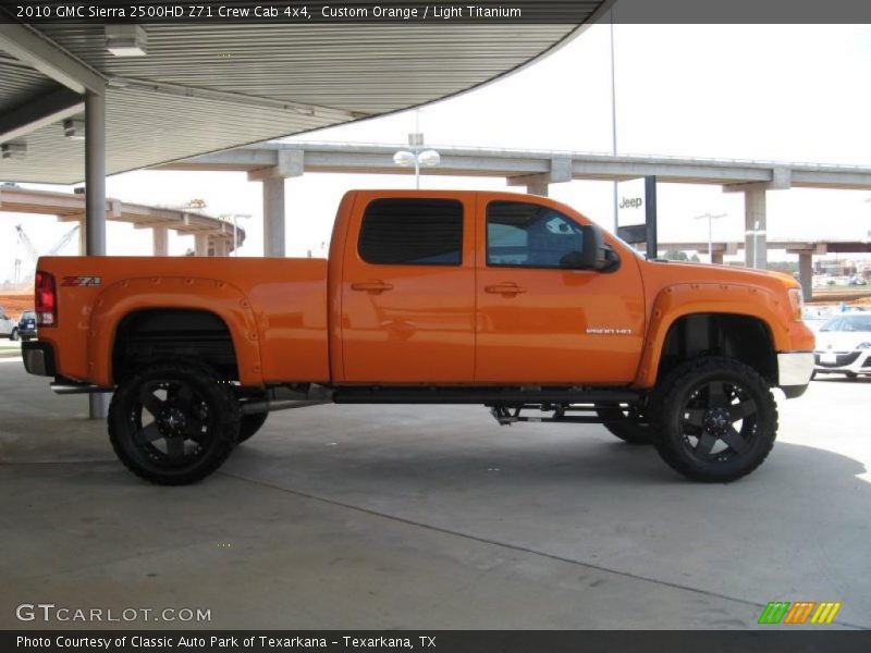 Custom Orange / Light Titanium 2010 GMC Sierra 2500HD Z71 Crew Cab 4x4