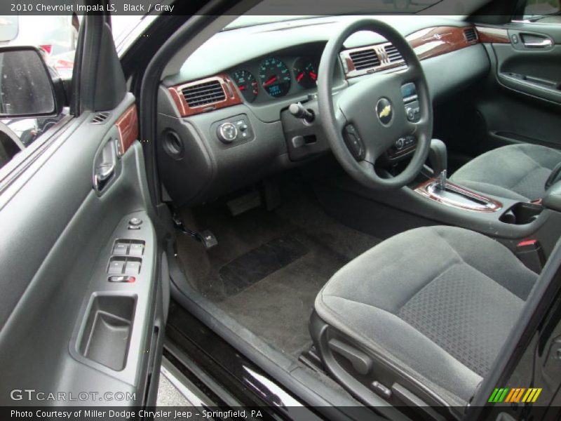 Black / Gray 2010 Chevrolet Impala LS