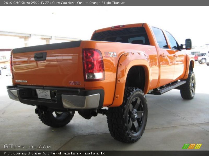 Custom Orange / Light Titanium 2010 GMC Sierra 2500HD Z71 Crew Cab 4x4