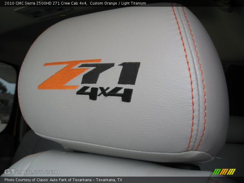 Custom Orange / Light Titanium 2010 GMC Sierra 2500HD Z71 Crew Cab 4x4