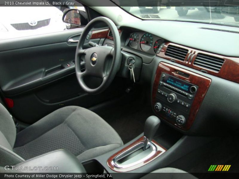 Black / Gray 2010 Chevrolet Impala LS