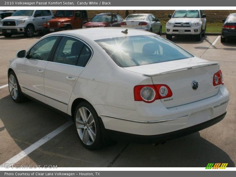 Candy White / Black 2010 Volkswagen Passat Komfort Sedan