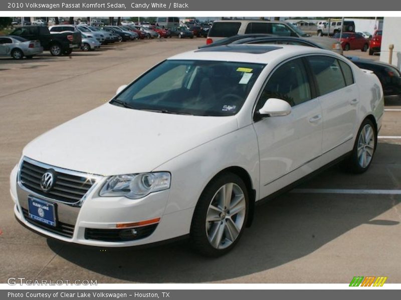 Candy White / Black 2010 Volkswagen Passat Komfort Sedan
