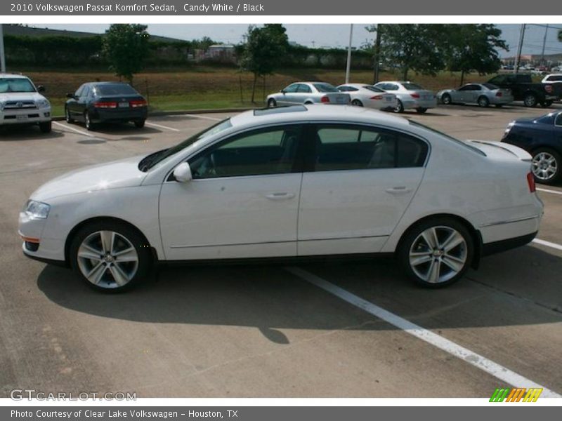 Candy White / Black 2010 Volkswagen Passat Komfort Sedan