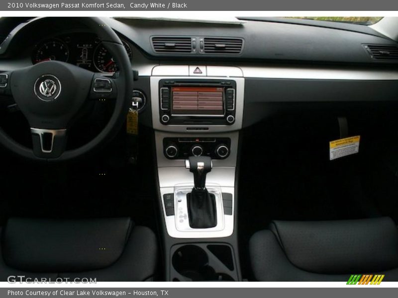 Candy White / Black 2010 Volkswagen Passat Komfort Sedan