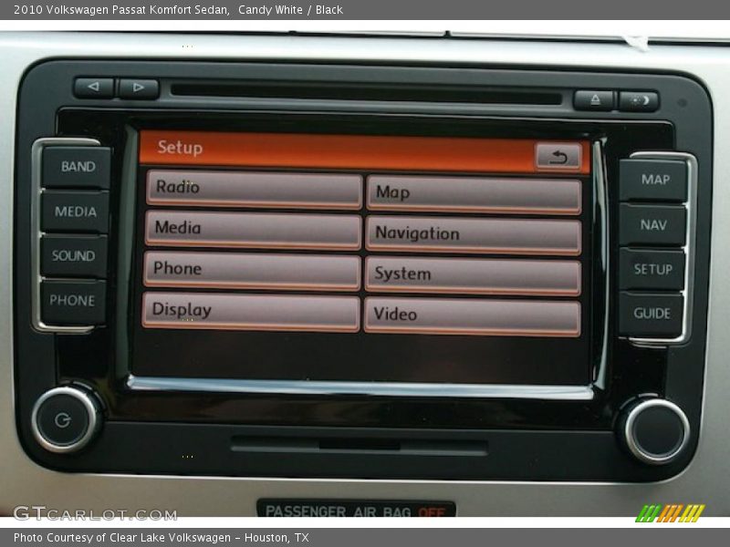 Candy White / Black 2010 Volkswagen Passat Komfort Sedan