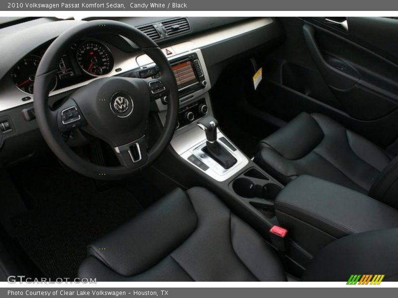 Candy White / Black 2010 Volkswagen Passat Komfort Sedan