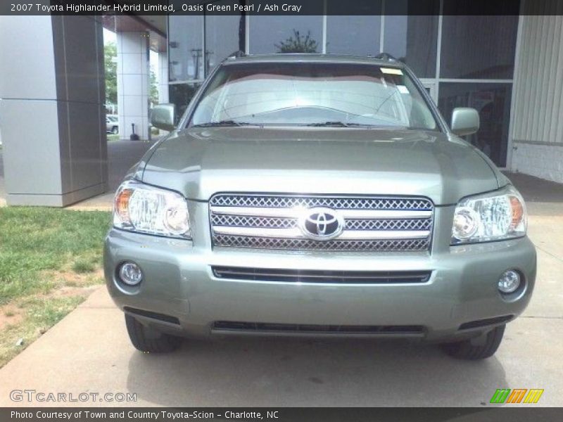 Oasis Green Pearl / Ash Gray 2007 Toyota Highlander Hybrid Limited