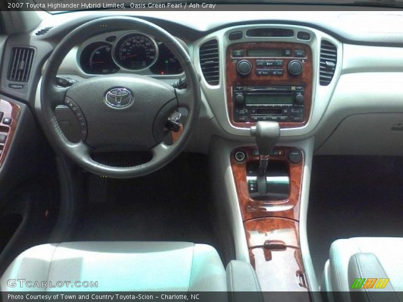 Oasis Green Pearl / Ash Gray 2007 Toyota Highlander Hybrid Limited
