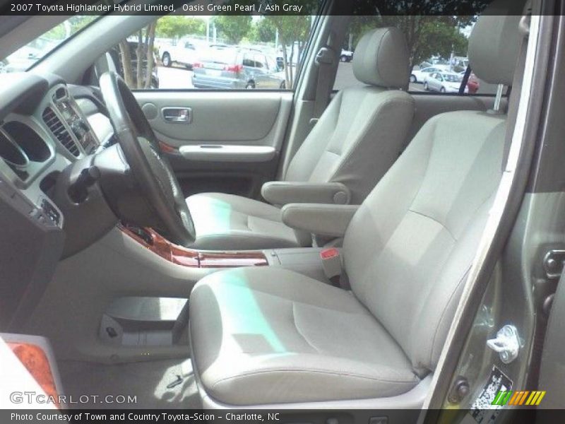 Oasis Green Pearl / Ash Gray 2007 Toyota Highlander Hybrid Limited