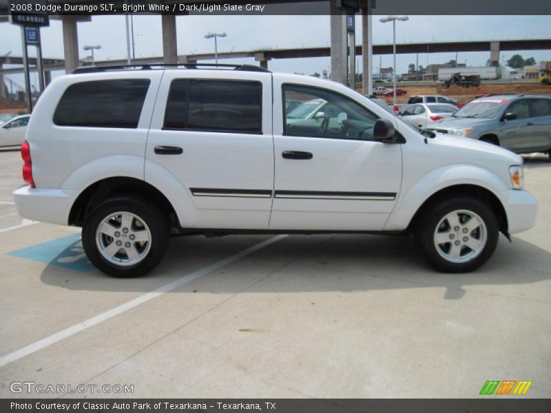 Bright White / Dark/Light Slate Gray 2008 Dodge Durango SLT