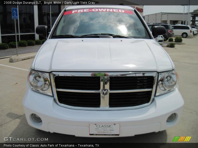 Bright White / Dark/Light Slate Gray 2008 Dodge Durango SLT