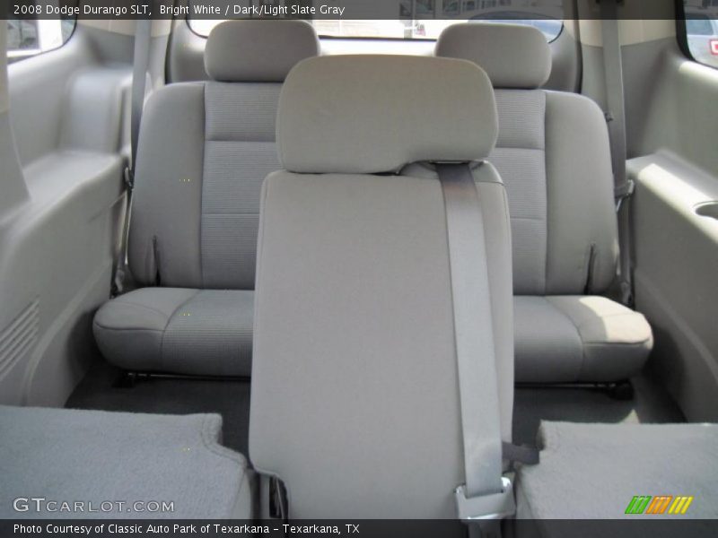 Bright White / Dark/Light Slate Gray 2008 Dodge Durango SLT