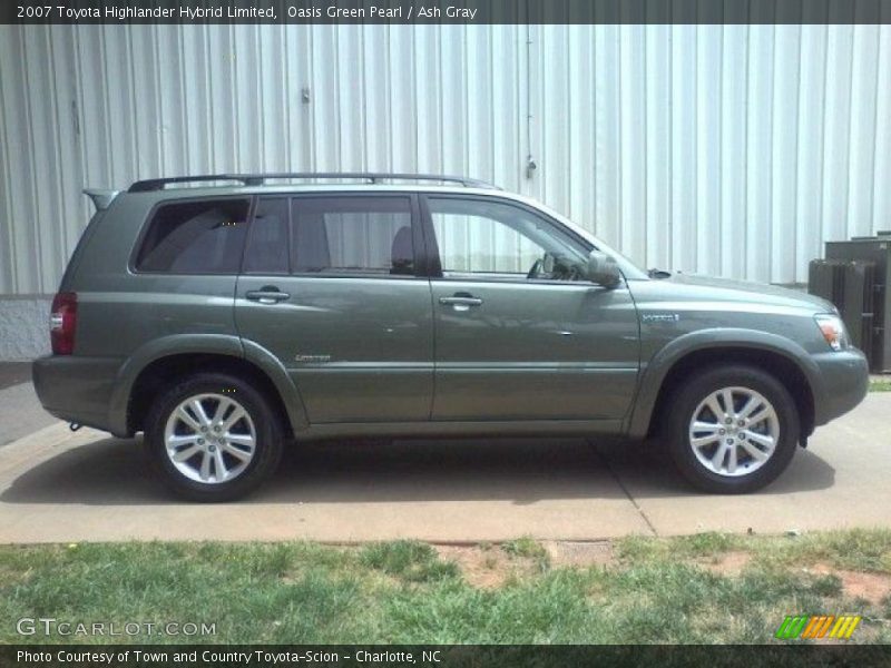 Oasis Green Pearl / Ash Gray 2007 Toyota Highlander Hybrid Limited