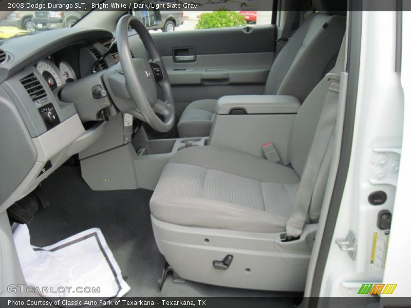 Bright White / Dark/Light Slate Gray 2008 Dodge Durango SLT
