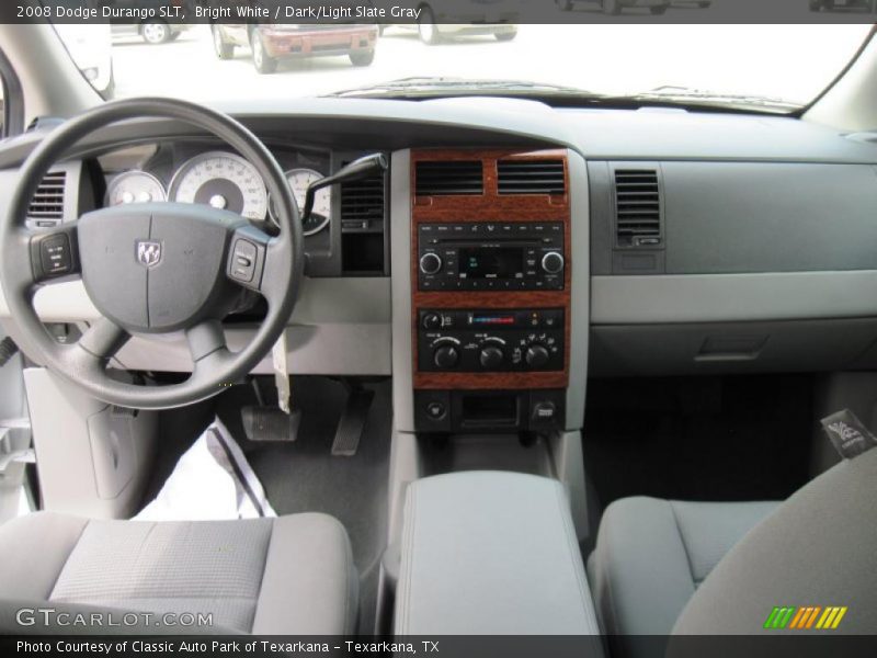 Bright White / Dark/Light Slate Gray 2008 Dodge Durango SLT