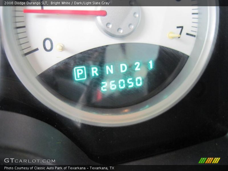 Bright White / Dark/Light Slate Gray 2008 Dodge Durango SLT