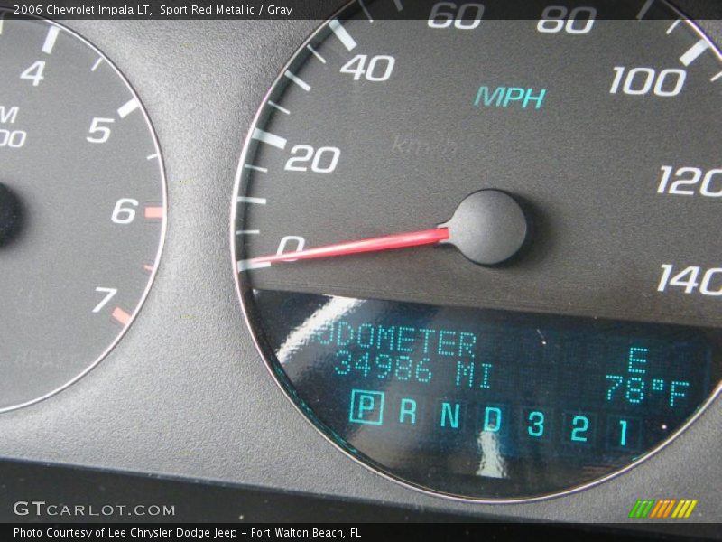 Sport Red Metallic / Gray 2006 Chevrolet Impala LT
