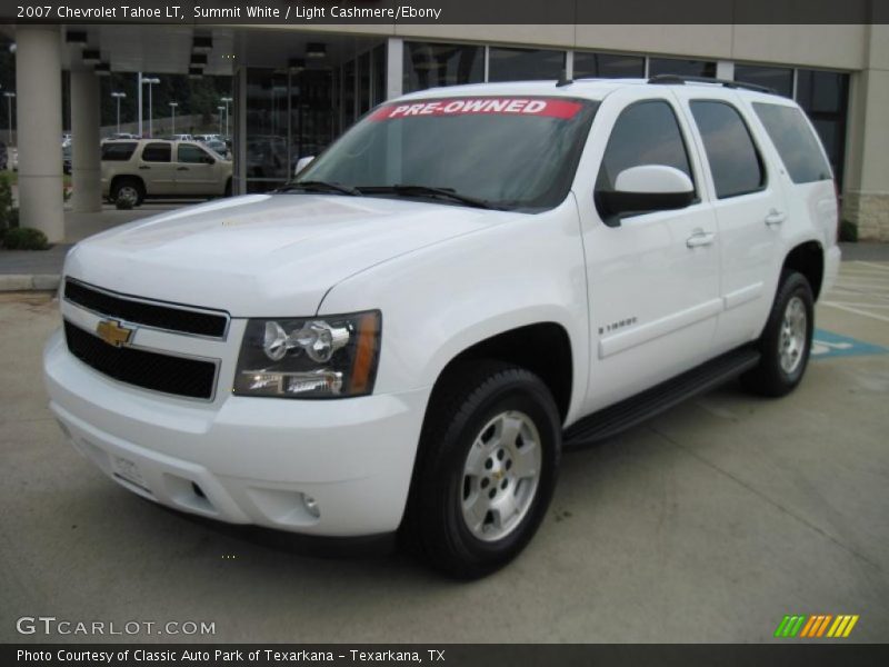Summit White / Light Cashmere/Ebony 2007 Chevrolet Tahoe LT