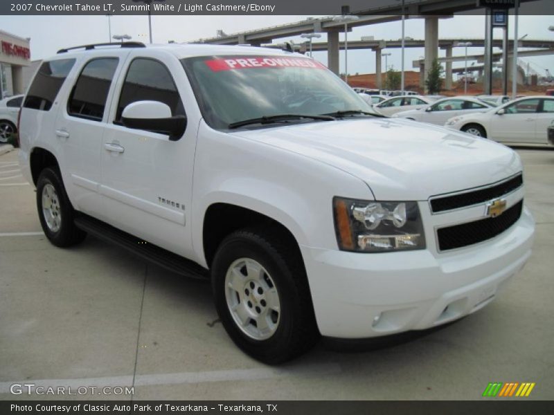 Summit White / Light Cashmere/Ebony 2007 Chevrolet Tahoe LT