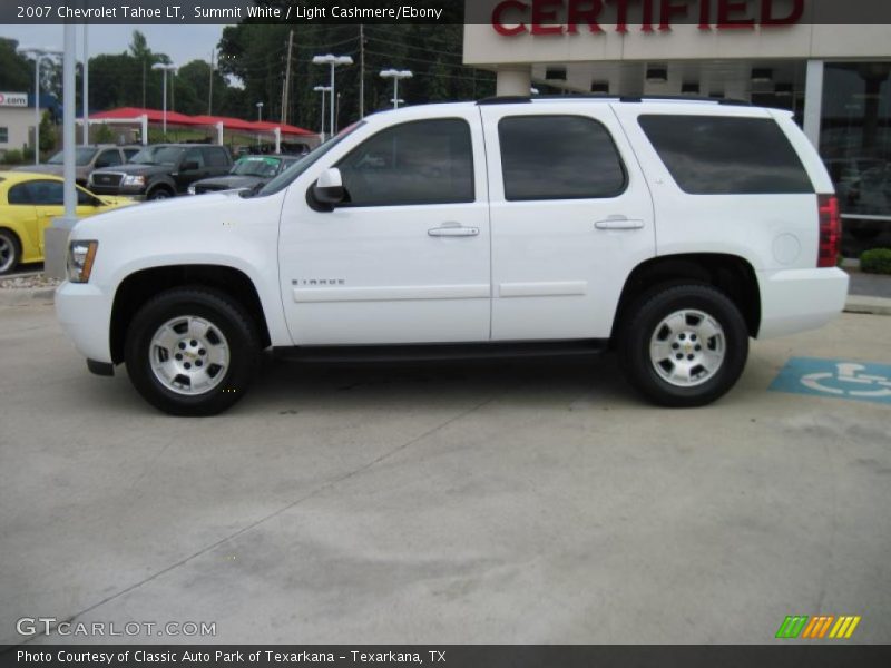 Summit White / Light Cashmere/Ebony 2007 Chevrolet Tahoe LT