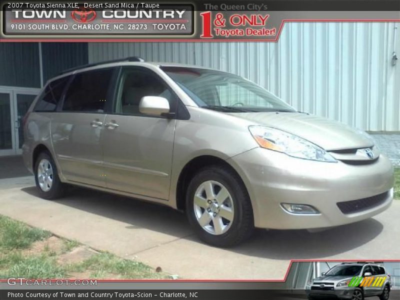 Desert Sand Mica / Taupe 2007 Toyota Sienna XLE