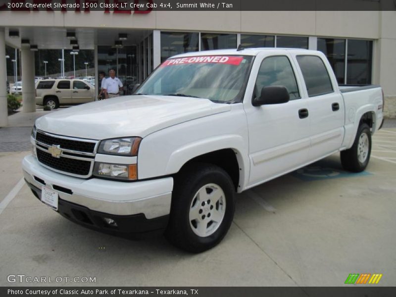 Summit White / Tan 2007 Chevrolet Silverado 1500 Classic LT Crew Cab 4x4