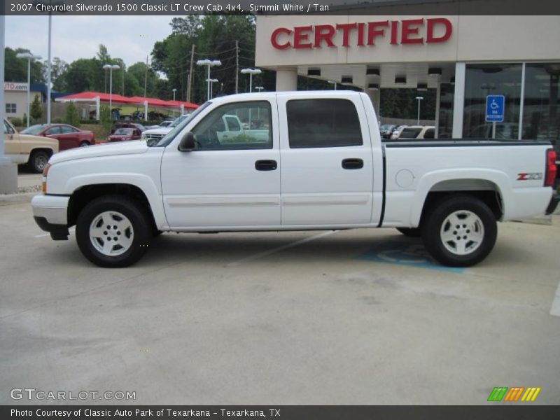Summit White / Tan 2007 Chevrolet Silverado 1500 Classic LT Crew Cab 4x4