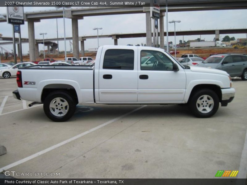 Summit White / Tan 2007 Chevrolet Silverado 1500 Classic LT Crew Cab 4x4