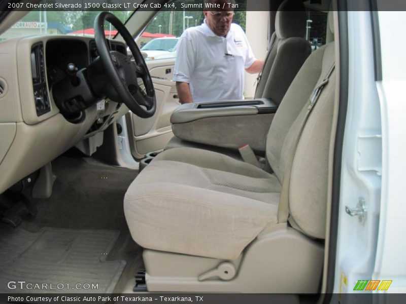Summit White / Tan 2007 Chevrolet Silverado 1500 Classic LT Crew Cab 4x4