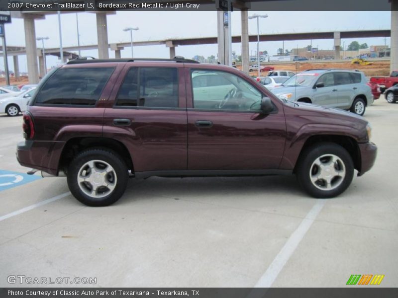 Bordeaux Red Metallic / Light Gray 2007 Chevrolet TrailBlazer LS