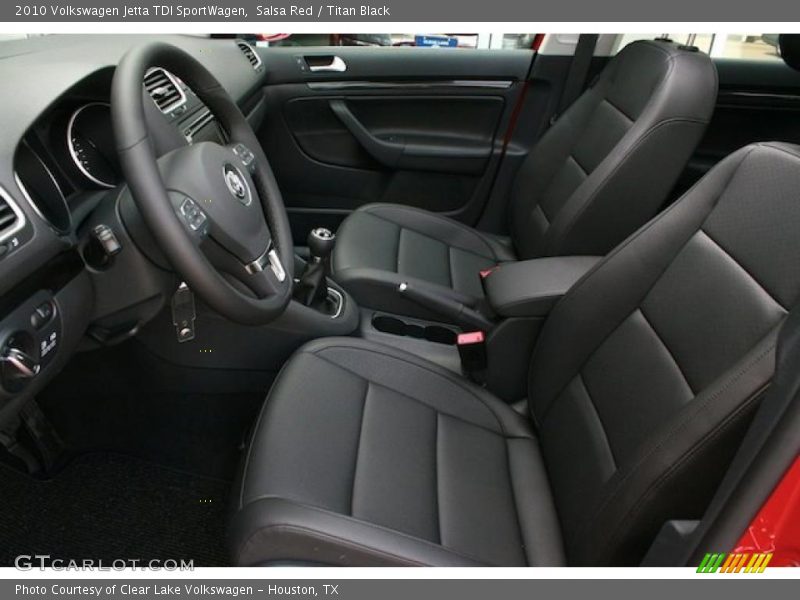 Salsa Red / Titan Black 2010 Volkswagen Jetta TDI SportWagen