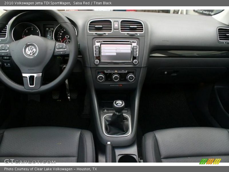Salsa Red / Titan Black 2010 Volkswagen Jetta TDI SportWagen