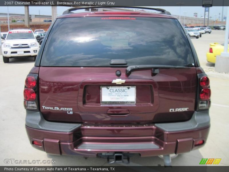 Bordeaux Red Metallic / Light Gray 2007 Chevrolet TrailBlazer LS