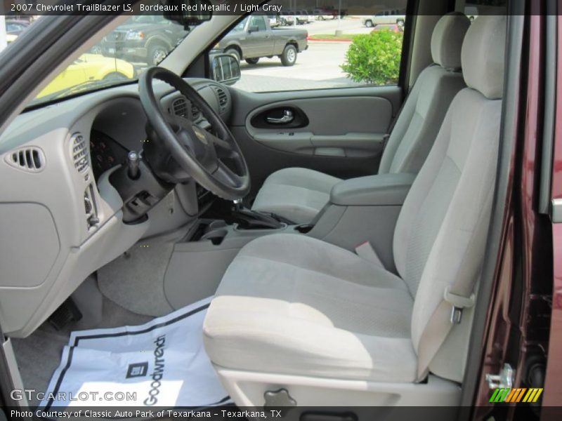 Bordeaux Red Metallic / Light Gray 2007 Chevrolet TrailBlazer LS