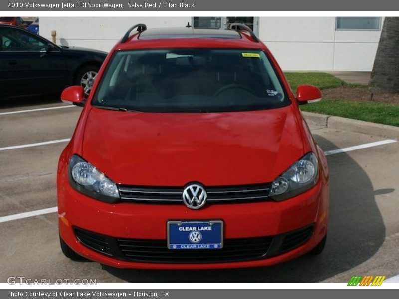 Salsa Red / Titan Black 2010 Volkswagen Jetta TDI SportWagen