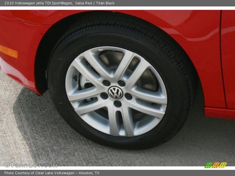 Salsa Red / Titan Black 2010 Volkswagen Jetta TDI SportWagen