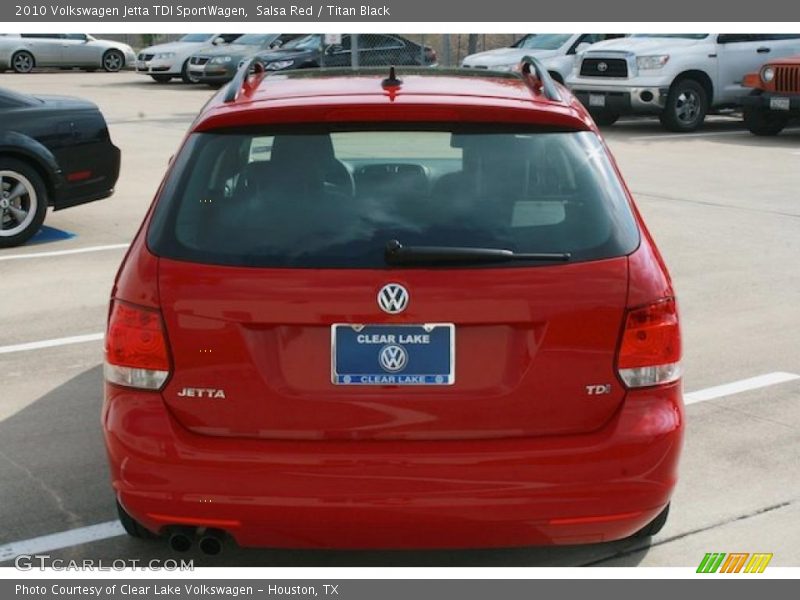 Salsa Red / Titan Black 2010 Volkswagen Jetta TDI SportWagen