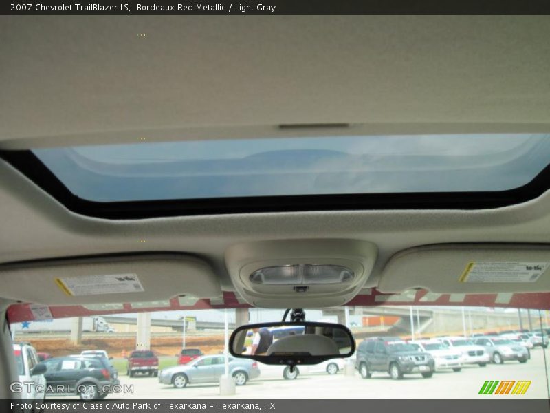 Bordeaux Red Metallic / Light Gray 2007 Chevrolet TrailBlazer LS